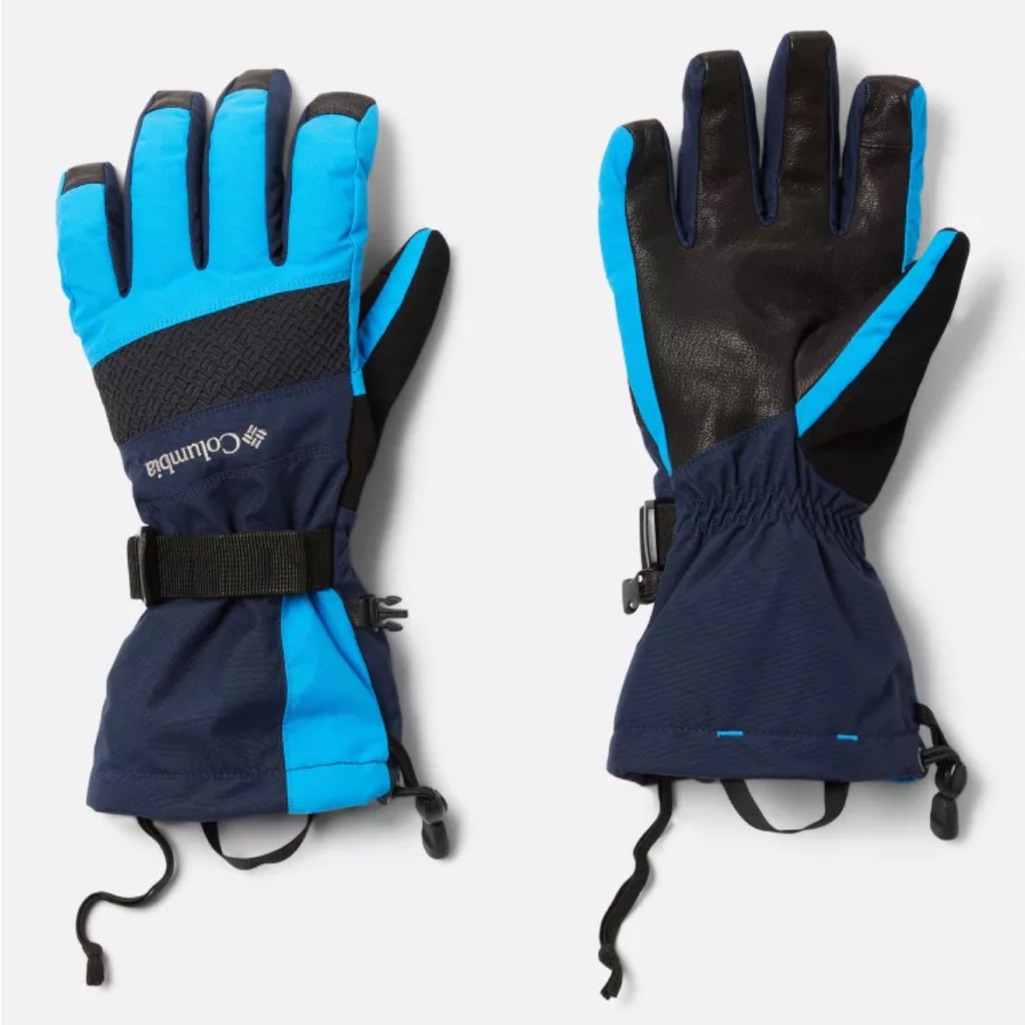 Columbia Waterproof Mens Thermal Ski Two-Tone Winter Gloves